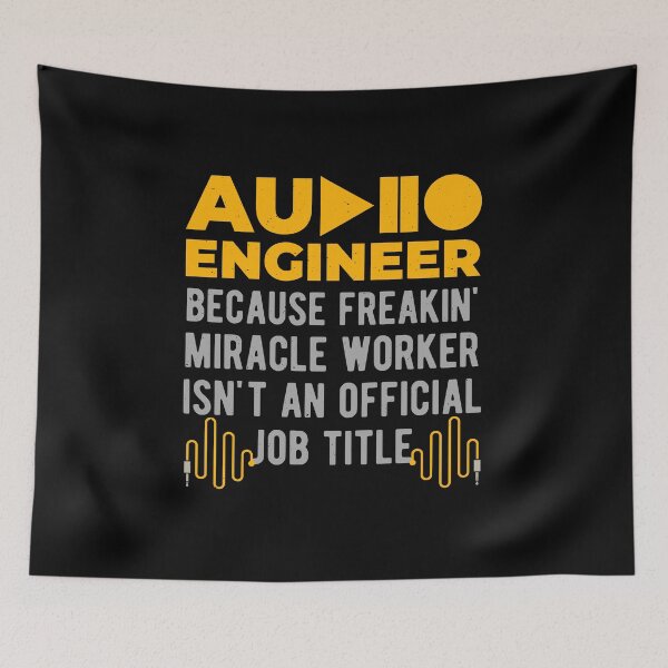 Item preview, Funny Audio Sound Engineer designed and sold by artworkbyrihen.