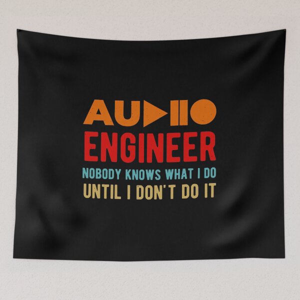 Item preview, Funny Audio Sound Engineer designed and sold by artworkbyrihen.