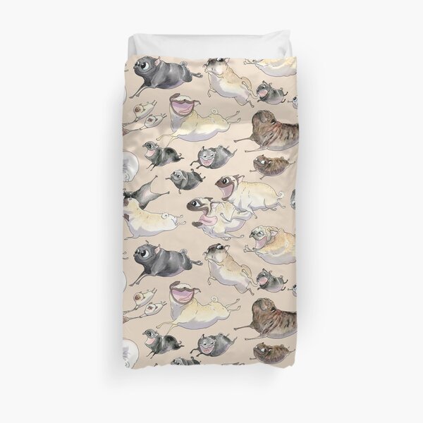 Pugs on the Run! Duvet Cover