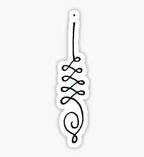 Hand gezeichnet unalome Sticker