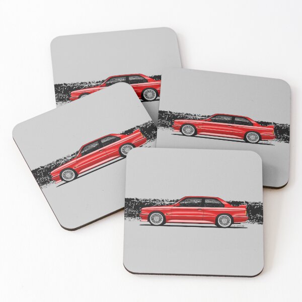 Item preview, My drawing of the iconic barbarian coupe in red designed and sold by designjaag.