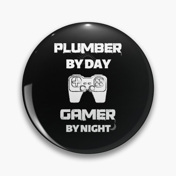 Item preview,  Plumber by day Gamer by night designed and sold by EclairVanilla.
