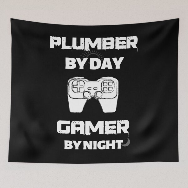 Item preview,  Plumber by day Gamer by night designed and sold by EclairVanilla.