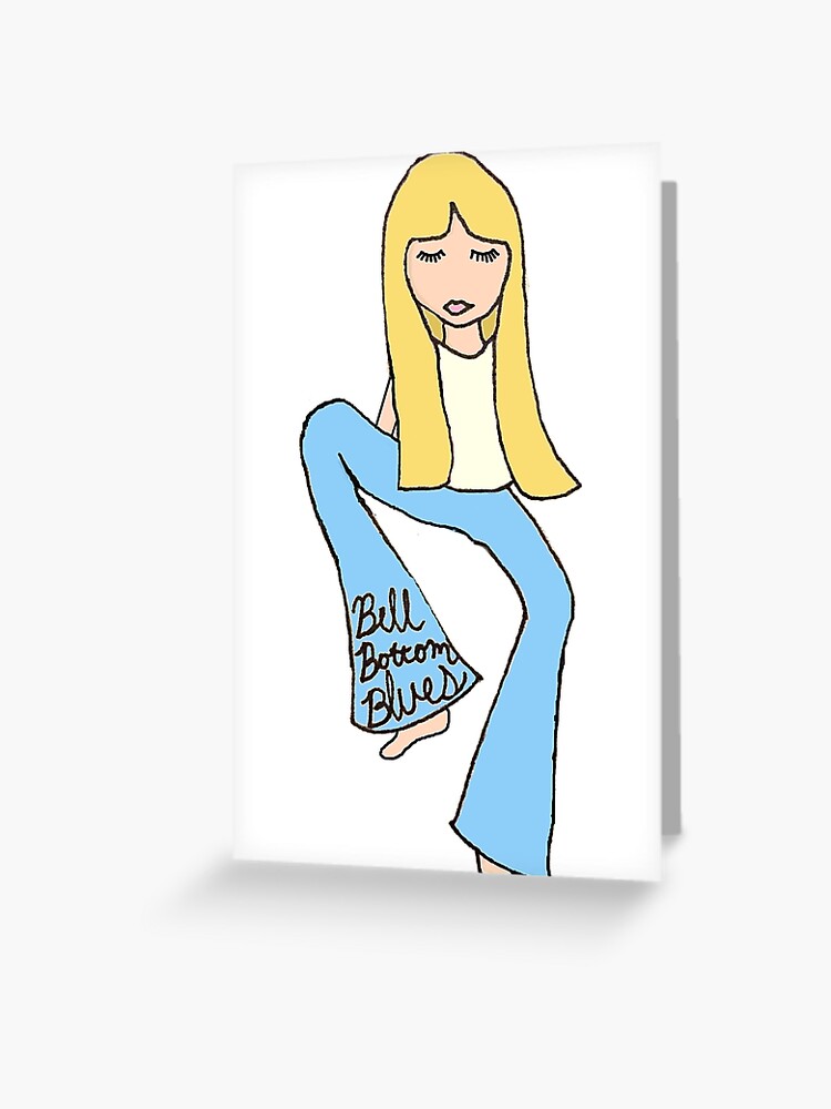 Bell Bottom Blues Greeting Card By Vinyl Vision Redbubble