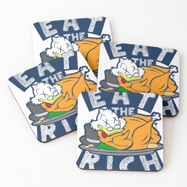 Item preview, EAT THE RICH DUCK sticker by TaizTeez designed and sold by Taiz Teez.