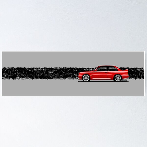 BMW E30 M3 Car FRAMED ART PRINT Picture Poster Artwork