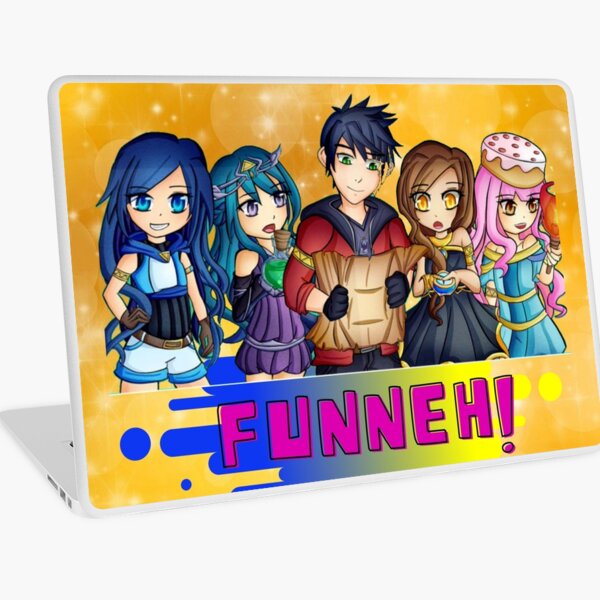 Its Funneh Laptop Skins Redbubble - funneh roblox heroes