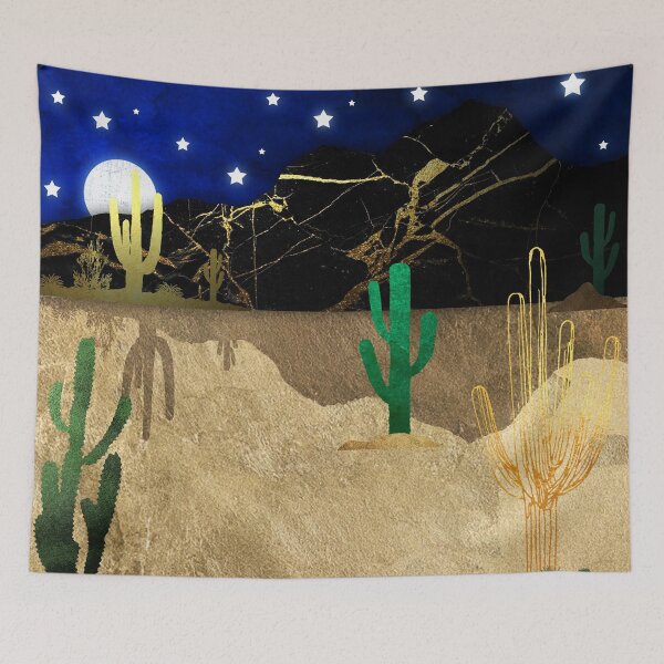 Item preview, Abstract Desert Landscape - Night Desert  designed and sold by DoggoTankDesign.