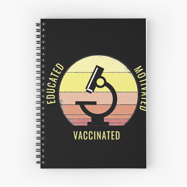 Item preview, Educated Motivated Vaccinated designed and sold by sketchypages.