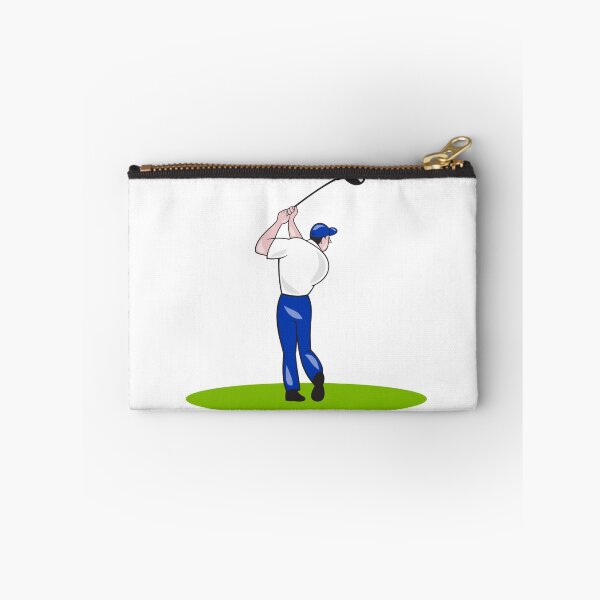 Item preview, Golfer Swinging Club Circle Cartoon designed and sold by patrimonio.