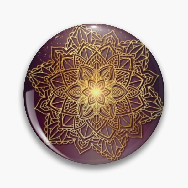 Item preview, Gold glitter mandala designed and sold by Medly.