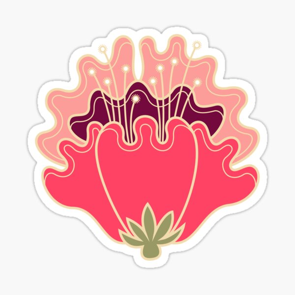 Flat flowers Sticker