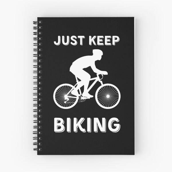 Item preview, Just Keep Biking (white) designed and sold by palaco210.