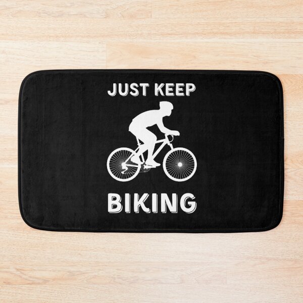 Item preview, Just Keep Biking (white) designed and sold by palaco210.