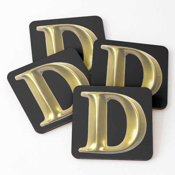 Item preview, Gold Letter D designed and sold by stickysterscom.
