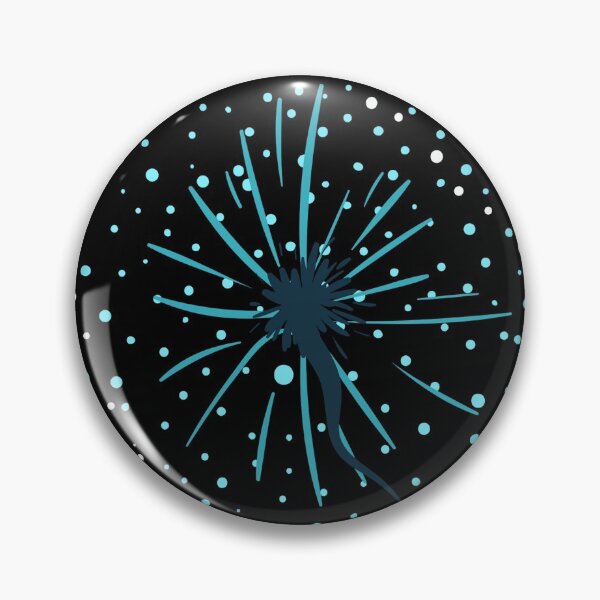 Item preview, Blue dandelion flower seeds in night designed and sold by Kristellabeauty.