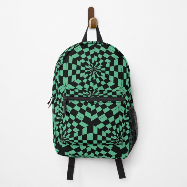 Item preview, Hexagon Checkered Tilemap Odd - Black on Green Monochrome designed and sold by NoMatterLab.