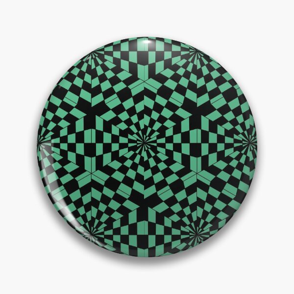 Item preview, Hexagon Checkered Tilemap Odd - Black on Green Monochrome designed and sold by NoMatterLab.