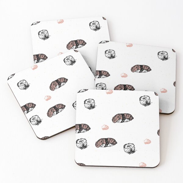 Item preview, Sushi rolls and maki food pattern  designed and sold by Kristellabeauty.
