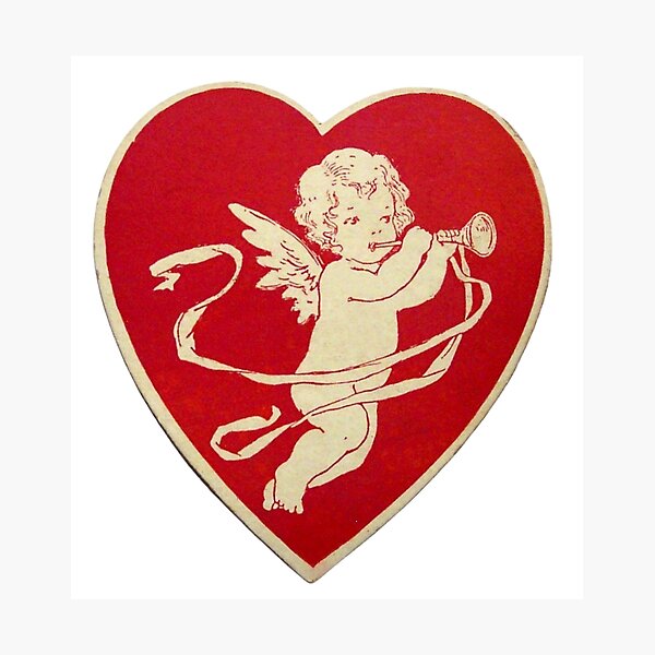 Red Valentines day Heart Photographic Print