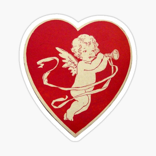 Red Valentines day Heart  Sticker