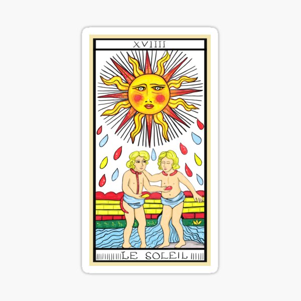 Nuovi Tarocchi di Marsiglia - Il sole Sticker