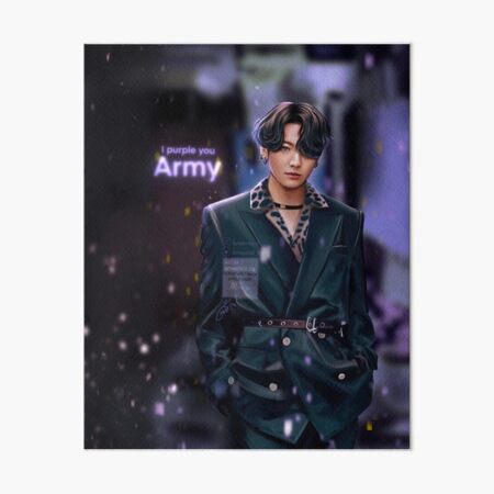 Artikel-Vorschau von Jungkook "Ich lila dich" Armee, designt und verkauft von MobinaDrawings.