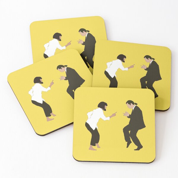 Item preview, pulp fiction dancing scene designed and sold by p0pstickers.