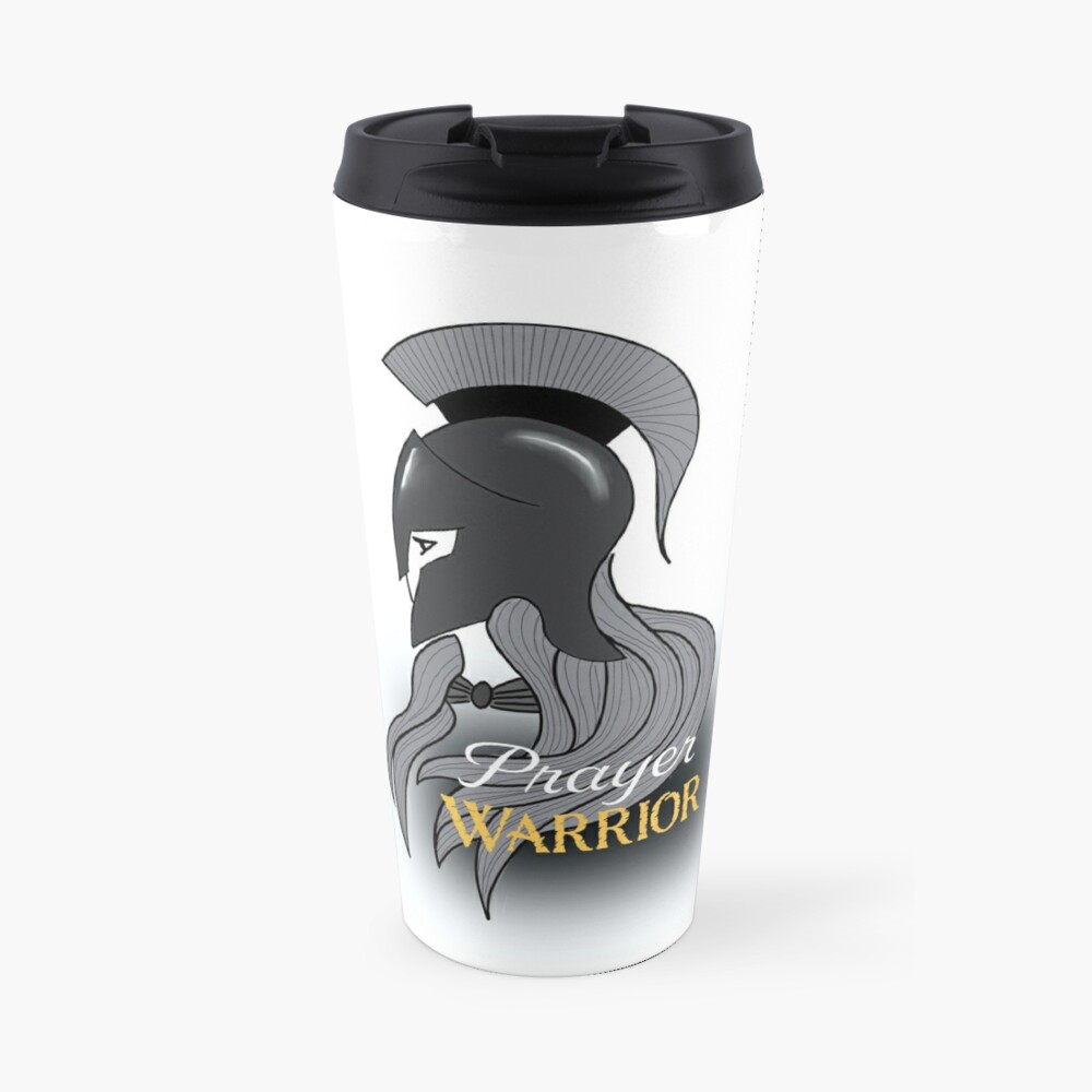 Spartan Prayer Warrior for Women Travel Coffee Mug