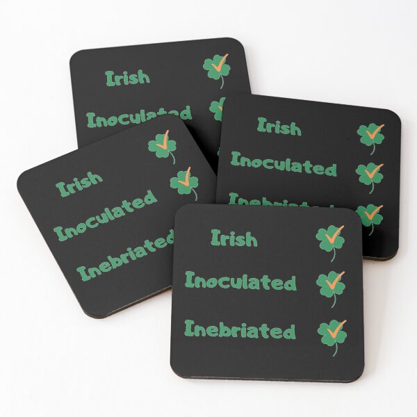 Item preview, St Patricks Day Vaccine, St Patricks Day Vaccination, Irish, 2021, Inoculated, Inebriated designed and sold by HomeConscious.