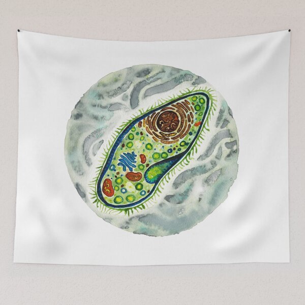 Item preview, Paramecium Under Microscope - Watercolor designed and sold by VivtheFish.
