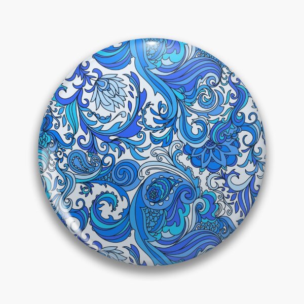 Item preview, Lovely Beautiful Blue Colored Pattern designed and sold by SwePattern.
