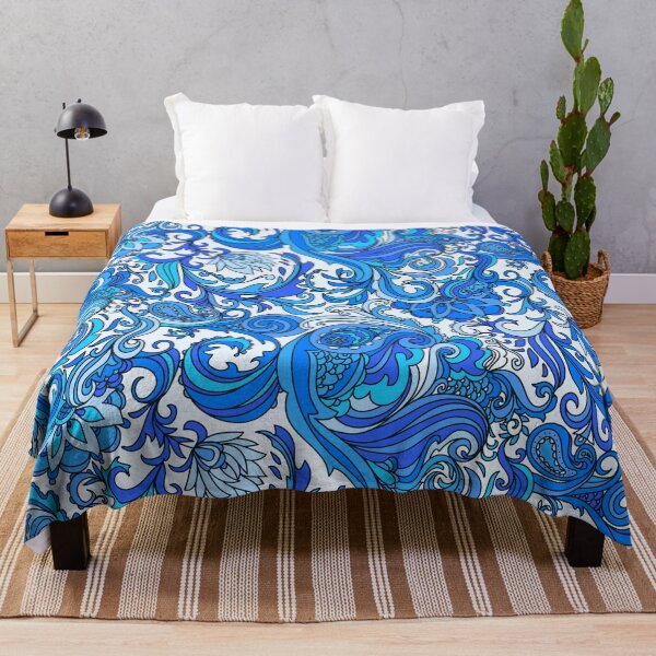 Item preview, Lovely Beautiful Blue Colored Pattern designed and sold by SwePattern.