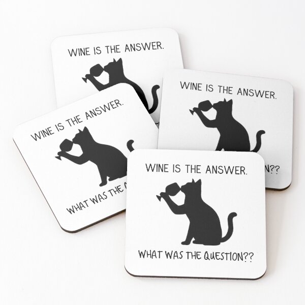 Item preview, Wine Is The Answer designed and sold by MandalaAndMore.