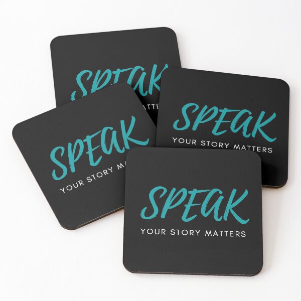 Item preview, SPEAK your story matters designed and sold by BrownGirlMantra.