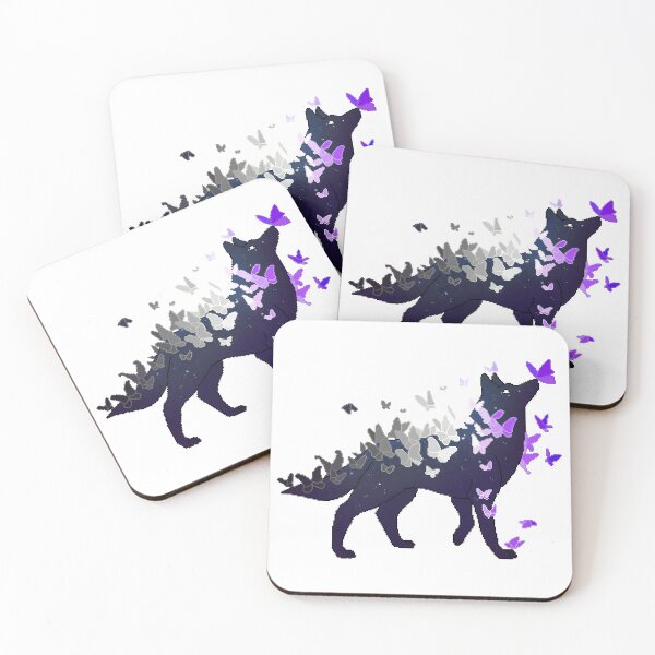 Item preview, Asexual Pride Galaxy Wolf (Requested) designed and sold by OceanicScribble.