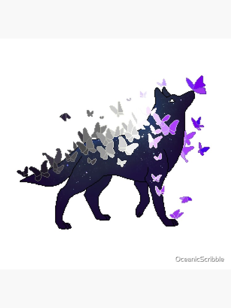 Disover Asexual Pride Galaxy Wolf (Requested) Bag