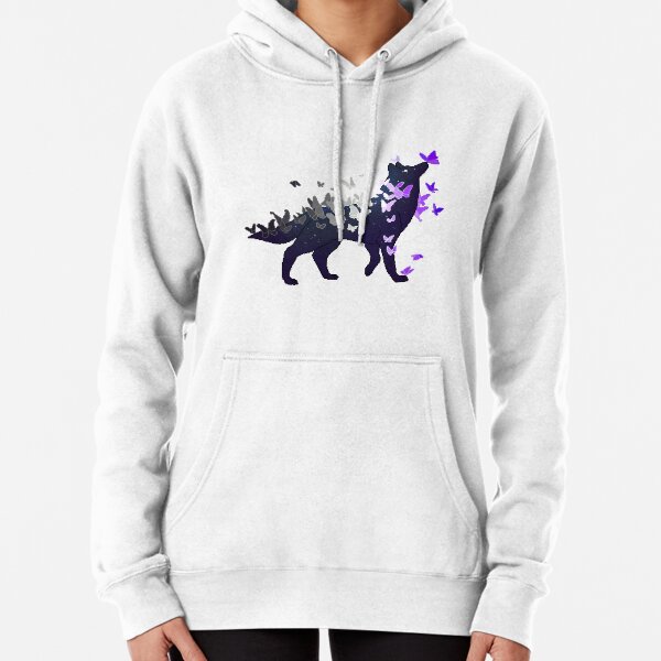 Asexual Pride Galaxy Wolf (Requested) Pullover Hoodie