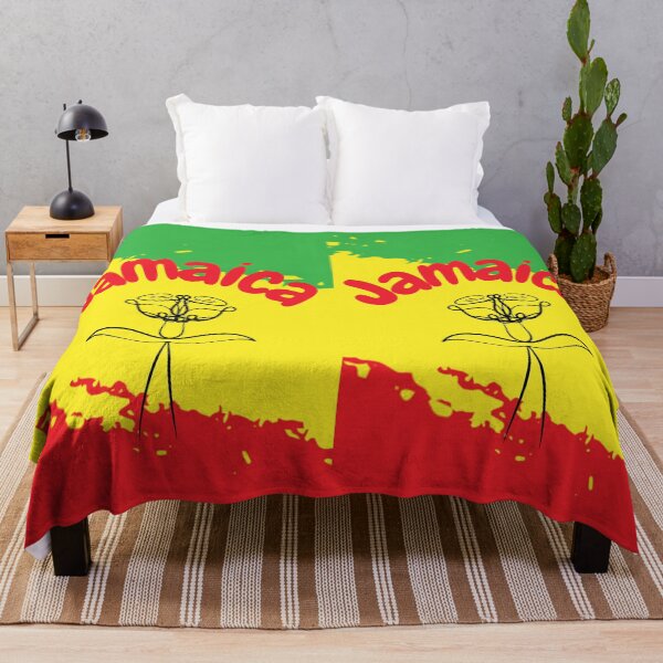 Item preview, Jamaican flag with flower designed and sold by AJSkinnerPrints.