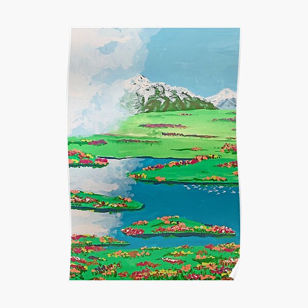 Howls Moving Castle Field Scene Poster