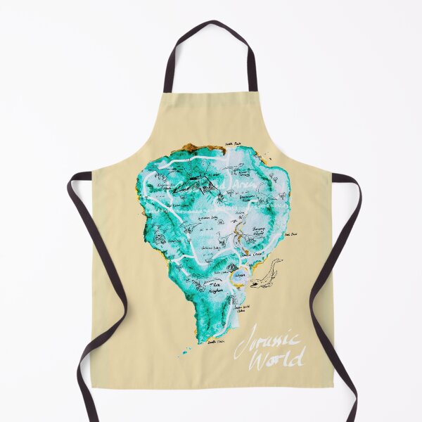 Item preview, Isla Nublar Map designed and sold by JurassicArt.