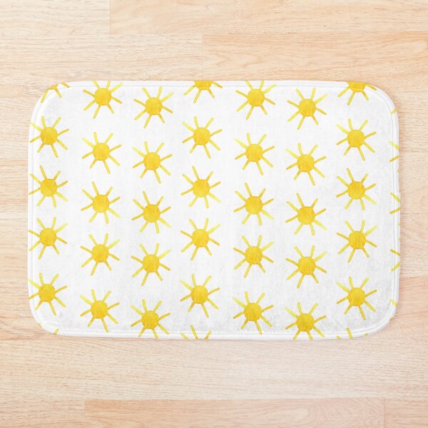 Item preview, Sunshine - Yellow & White Watercolor Illustration Pattern designed and sold by Gardenia Watercolors.