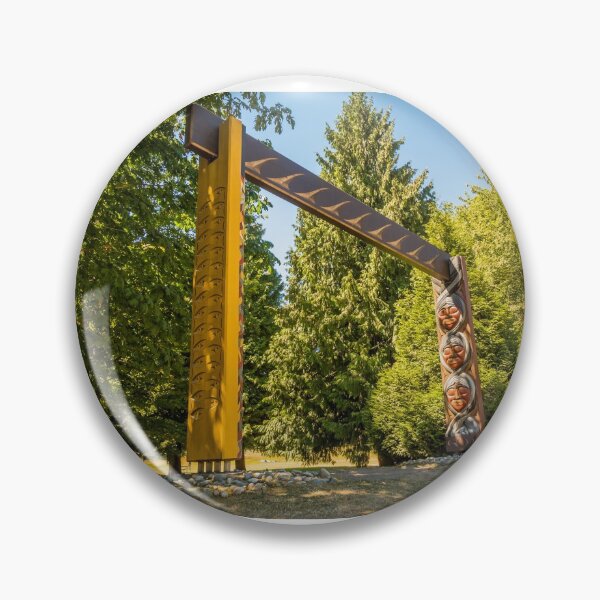 Item preview, Coast Salish Welcome Gate at the Totem Poles in Stanley Park, Vancouver designed and sold by SnapTPhotograph.