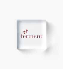 "ferment" typography Acrylic Block