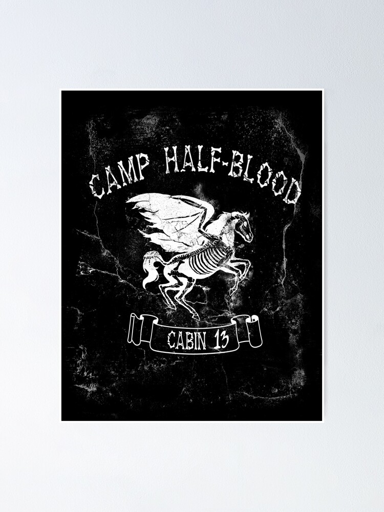 Cabin 3 Poseidon Camp Half Blood Womens Dark T-Shirt - Davson Sales