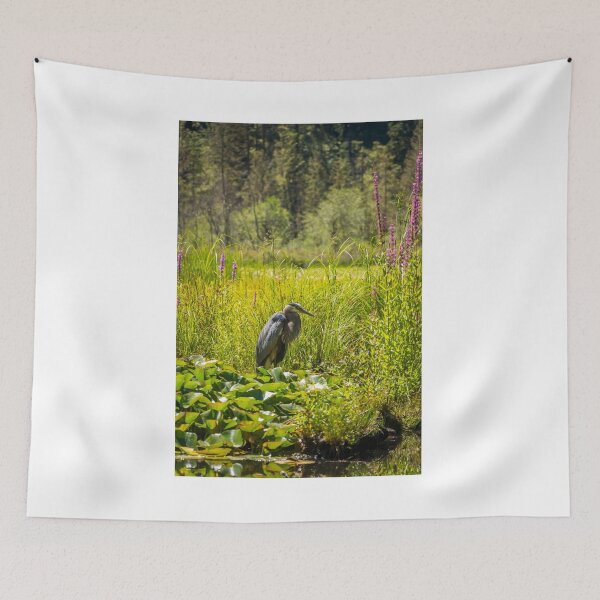 Item preview, A heron fishing at Beaver Lake, Stanley Park, Vancouver designed and sold by SnapTPhotograph.