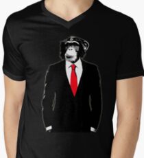 Domesticated Monkey Men's V-Neck T-Shirt