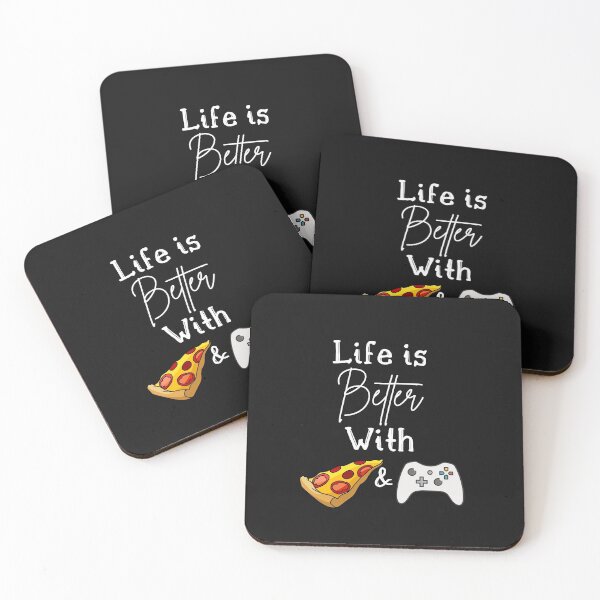 Item preview, Life Is Better With Pizza And Gaming, Pizza And Gaming lovers funny gift idea designed and sold by thebreeze09.