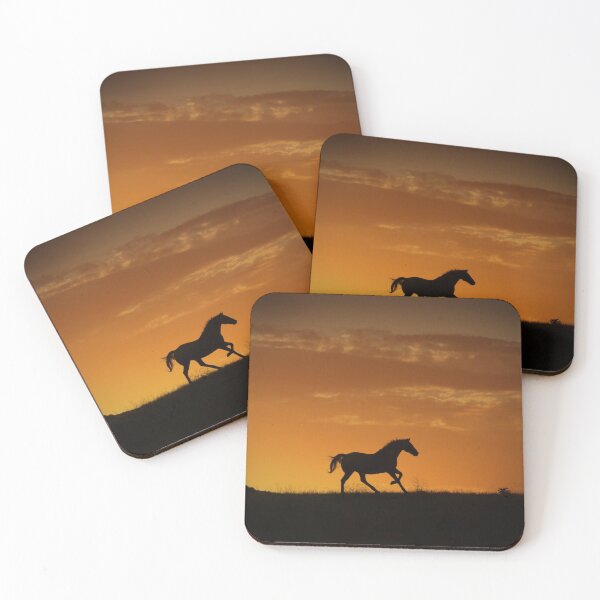 Item preview, Running Horse in Tangerine Southwestern Sunset designed and sold by Stephanie Laird.