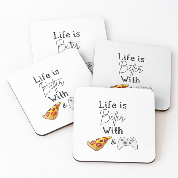 Item preview, Life Is Better With Pizza And Gaming, Pizza And Gaming lovers funny gift idea designed and sold by thebreeze09.